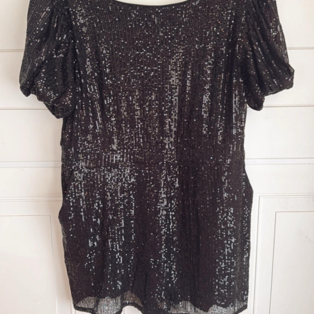 Elegant Black Sequin romper